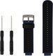 Миниатюра изображения товара Ремешок для умных часов Rumi Силиконовый для Garmin Forerunner 220/230/235/620/630/735 (черный/синий)