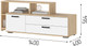 Миниатюра изображения товара Тумба Стендмебель Санса ТВ-01 под тв (белый/дуб сонома)