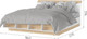 Миниатюра изображения товара Двуспальная кровать Стендмебель Санса КР-03 180x200 (дуб сонома/белый)