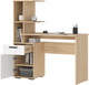 Миниатюра изображения товара Письменный стол Стендмебель Санса СТ-01 (белый/дуб сонома)