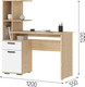 Миниатюра изображения товара Письменный стол Стендмебель Санса СТ-01 (белый/дуб сонома)