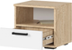 Миниатюра изображения товара Прикроватная тумба Стендмебель Санса ТБ-01 (белый/дуб сонома)