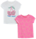 Миниатюра изображения товара Комплект футболок детских Mark Formelle 117892-2 (р.134-68, белый/сердечки на розовом)