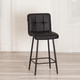 Миниатюра изображения товара Стул барный Tetchair Medeo полубарный (экокожа/черный)