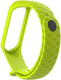 Миниатюра изображения товара Ремешок для фитнес-трекера Rumi Силиконовый для Xiaomi Mi Band 3/Mi Band 4 (салатовый)