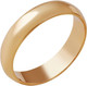 Миниатюра изображения товара Кольцо обручальное из розового золота Кристалл C284000226773 (р.17.5)