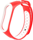 Миниатюра изображения товара Ремешок для фитнес-трекера Rumi N-style для Xiaomi Mi Band 3/Mi Band 4 (красный/белый)