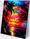Миниатюра изображения товара Картина по номерам Флюид Тропический закат 40x50 / MB0003