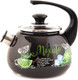 Миниатюра изображения товара Чайник со свистком КМЗ 43615-103/4.02-У4ЧР СД (черный)