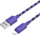 Миниатюра изображения товара Кабель Hoco X116 Lightning (1м, фиолетовый)