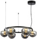 Миниатюра изображения товара Люстра Ambrella LH12003/6 BK/GD/SM (черный/золото/дымчатый)