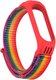 Миниатюра изображения товара Ремешок для фитнес-трекера Rumi Нейлоновый для Xiaomi Mi Band 6/5 (радужный/красный)