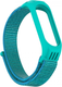 Миниатюра изображения товара Ремешок для фитнес-трекера Rumi Нейлоновый для Xiaomi Mi Band 6/5 (бирюзовый/голубой)