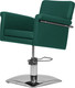Миниатюра изображения товара Кресло парикмахерское Элеганс МД-77А (темно-зеленый №28, съемная подушка сиденья)