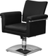 Миниатюра изображения товара Кресло парикмахерское Элеганс Лесли (черный крокодил)