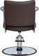 Миниатюра изображения товара Кресло парикмахерское Элеганс Хилтон (коричневый №125)