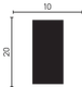 Миниатюра изображения товара Молдинг Decor-Dizayn 610-64SH (20х10x3000)