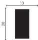 Миниатюра изображения товара Молдинг Decor-Dizayn 610-66SH (20х10x3000)