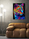 Миниатюра изображения товара Картина по номерам Флюид Радужный леопард 40x50 / BHR0590