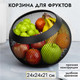 Миниатюра изображения товара Фруктовница El Casa 240495 (черный)