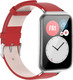 Миниатюра изображения товара Ремешок для умных часов Rumi Кожаный для Huawei Watch Fit/Watch Fit Elegant (красный)