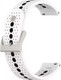 Миниатюра изображения товара Ремешок для умных часов Rumi Air Sport 22мм (белый/черный)