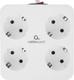 Миниатюра изображения товара Сетевой фильтр Cablexpert PLT-4-C2U2-W-2