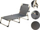 Миниатюра изображения товара Складной шезлонг MONAMI 194х62х34см / LYLT-0010 (серый)