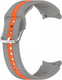 Миниатюра изображения товара Ремешок для умных часов Rumi Sport Line для Samsung Galaxy 4/5/6/7/FE (серый/оранжевый)