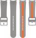 Миниатюра изображения товара Ремешок для умных часов Rumi Sport Line для Samsung Galaxy 4/5/6/7/FE (серый/оранжевый)