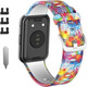 Миниатюра изображения товара Ремешок для умных часов Rumi Силиконовый для Huawei Watch FIt/Watch FIt Elegant (цветные брызги)