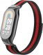 Миниатюра изображения товара Ремешок для фитнес-трекера Rumi Milanese Loop для Xiaomi Smart Band 8/9 (черный/красный)