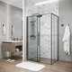 Миниатюра изображения товара Душевой уголок Grossman Galaxy 120х100х195 / 120.K33.01.1210.21.02 (черный матовый/шиншилла стекло)