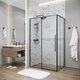 Миниатюра изображения товара Душевой уголок Grossman Galaxy 120х100х195 / 120.K33.01.1210.21.02 (черный матовый/шиншилла стекло)
