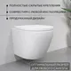 Миниатюра изображения товара Унитаз подвесной с инсталляцией Lauter Vortex 2110830 + TECE Kit 9400413 с кнопкой (белый)