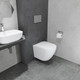 Миниатюра изображения товара Унитаз подвесной с инсталляцией Lauter Vortex 2110830 + GROHE Rapid SL 39504000 с кнопкой (округлая, хром)
