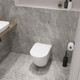 Миниатюра изображения товара Унитаз подвесной с инсталляцией Lauter Vortex 2110830 + GROHE Rapid SL 39504000 с кнопкой (округлая, хром)