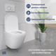 Миниатюра изображения товара Унитаз подвесной с инсталляцией Lauter Vortex 2110830 + GROHE Rapid SL 39504000 с кнопкой (округлая, хром)