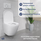 Миниатюра изображения товара Унитаз подвесной с инсталляцией Lauter Vortex 2110830+GROHE Rapid SL 38772001+37131000 с кнопкой (прямоугольная, хром)
