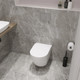Миниатюра изображения товара Унитаз подвесной с инсталляцией Lauter Vortex 2110830+GROHE Rapid SL 38772001+37131000 с кнопкой (прямоугольная, хром)