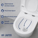 Миниатюра изображения товара Унитаз подвесной с инсталляцией Lauter Vortex 2110830+GROHE Solido 38811KF0+37131000 с кнопкой (прямоугольная, черный)
