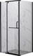 Миниатюра изображения товара Душевой уголок Veconi 80x80x200 / RV18B-80-01-C6 (стекло прозрачное/черный)