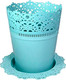 Миниатюра изображения товара Кашпо Idea Ажур М3091 (аквамарин)