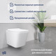Миниатюра изображения товара Унитаз подвесной с инсталляцией Lauter Square 214903 + GROHE Rapid SL 38721001 (овальная, хром)