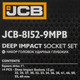 Миниатюра изображения товара Набор головок слесарных JCB 8152-9MPB (64929)