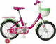 Миниатюра изображения товара Детский велосипед Tech Team Melody 14 / NN012348 (красный/зеленый, разобранный, в коробке)