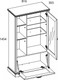 Миниатюра изображения товара Шкаф с витриной Anrex Toscana New 1V1D3N (персидский жемчуг/каньон)