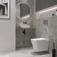 Миниатюра изображения товара Унитаз подвесной с инсталляцией Lauter Square 214903 + GROHE Rapid SL 39504000 (округлая, хром)