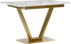 Миниатюра изображения товара Обеденный стол Woodville Бугун / 500006 (белый/золото)