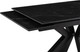 Миниатюра изображения товара Обеденный стол Woodville Бронхольм 140-200х80х77 / 532397 (черный мрамор/черный)